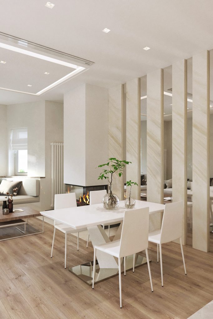 Дизайн интерьера таунхауса. Заповедный парк | interior-blog.com
